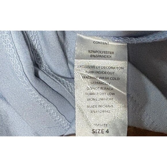 btween Girls 2pc Outfit Set Ruffle Sleeve Top Floral Bell Bottom Pants Size 4 Bl - Picture 5 of 6